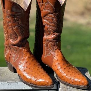 COPY - Tony Lama Traid Ostrich Full Quill 10B Fit like a small 10D’s see descri…